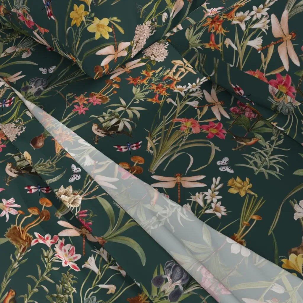 Dragonfly Garden Twin XL Sheet Set - Teal alternate view