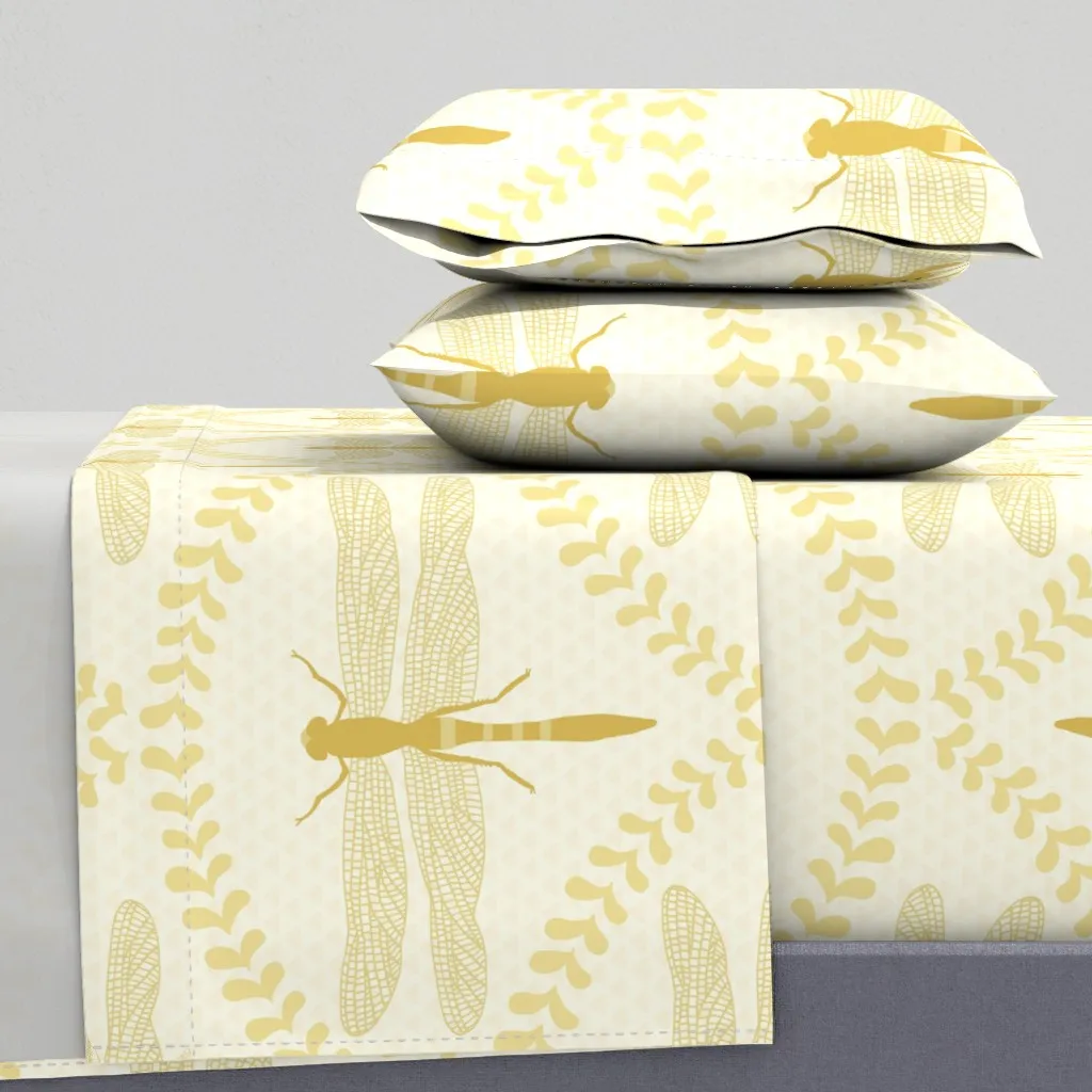 Dragonfly Jumbo Scale King Sheet Set - Gold product