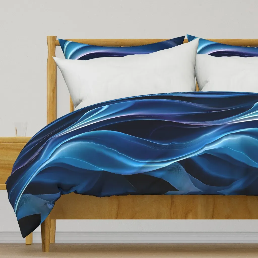 Dreamscape Background Large Duvet Cover - Blue product