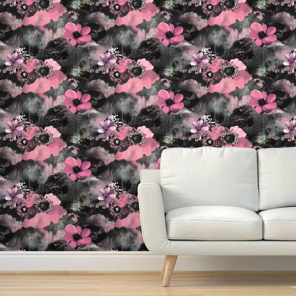 Dreamscape Floral Peel and Stick Wallpaper - Pink product