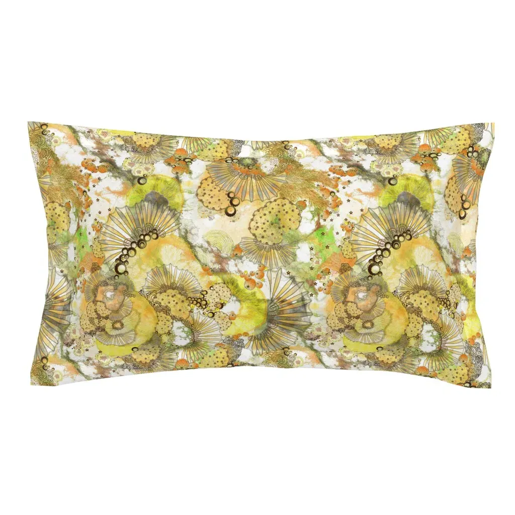 Dreamscape King Pillow Sham - Yellow Gold product