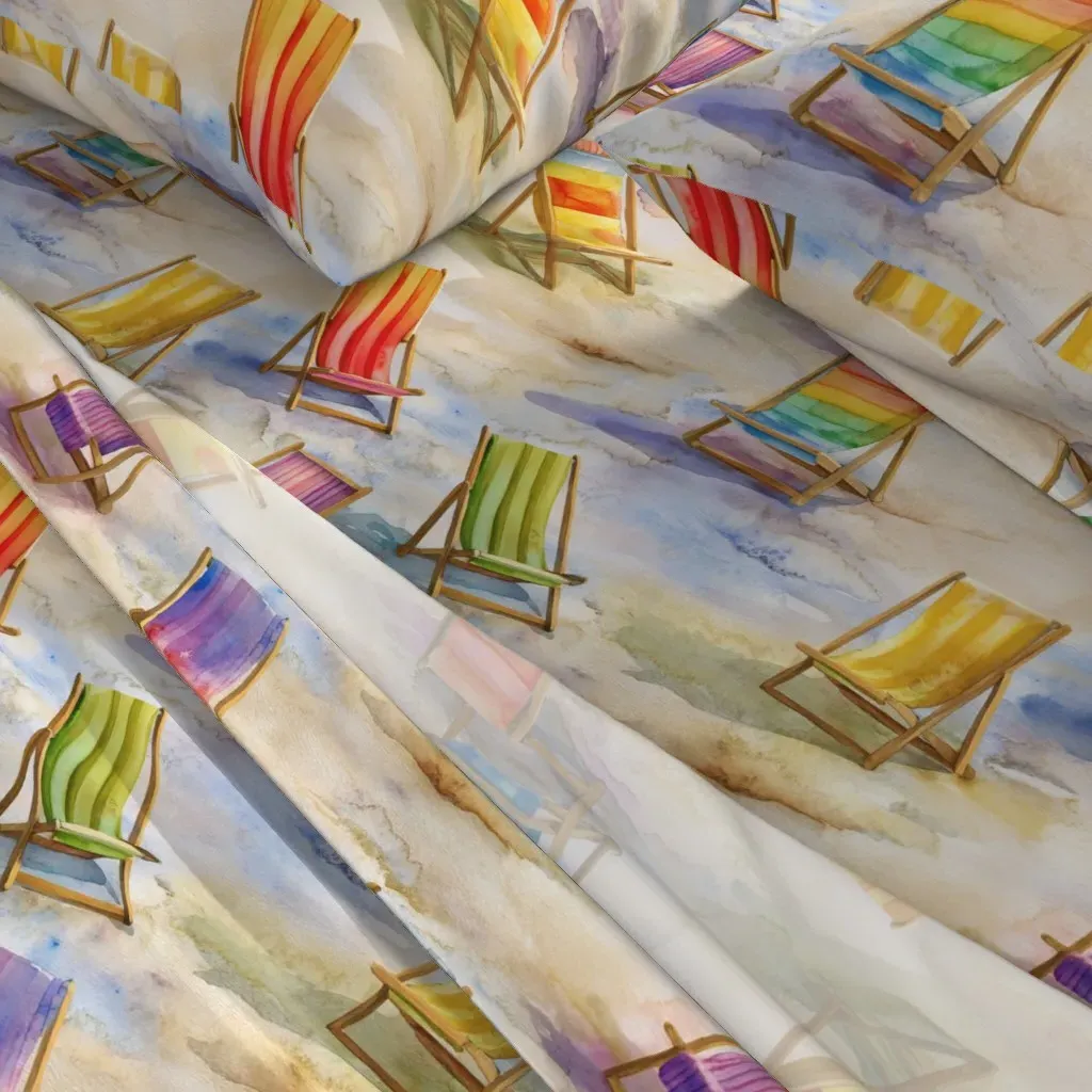 Dreamy Lounging On The Beach Queen Sheet Set - Multi-Color alternate view
