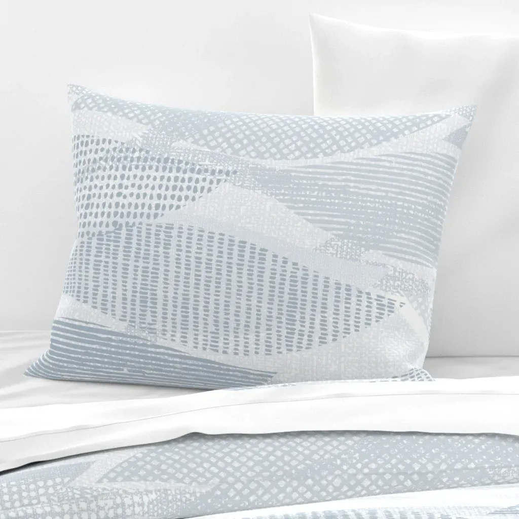 Drift Standard Knife Edge Pillow - Light Blue, Cotton Sateen product