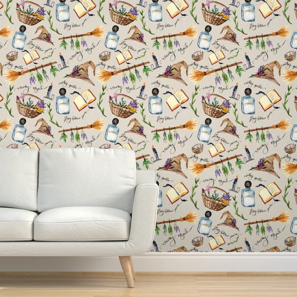 Dubious Botany Peel and Stick Wallpaper Removable - Beige product
