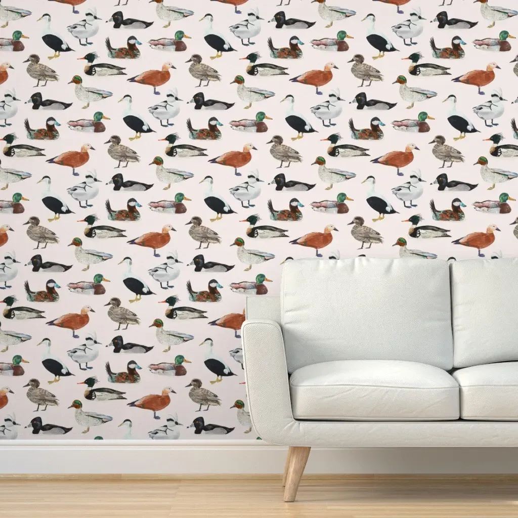 Duck Fancy Peel and Stick Wallpaper - Brown product