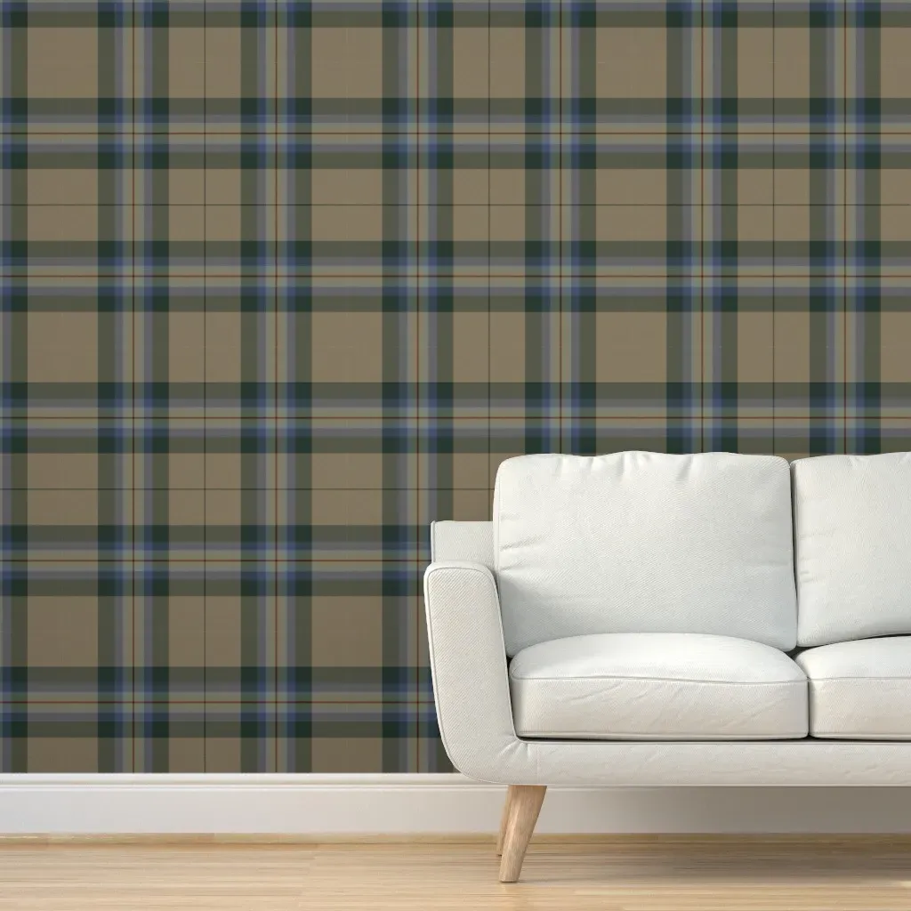 Dundee Tartan Peel and Stick Wallpaper - Beige product