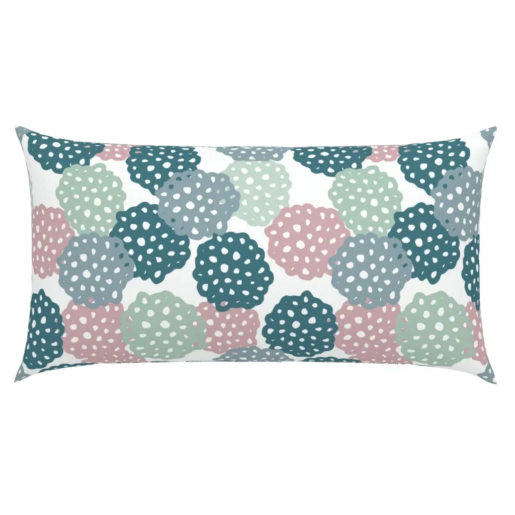 Dusky Blues Prairie Pods King Pillow Sham - Teal product