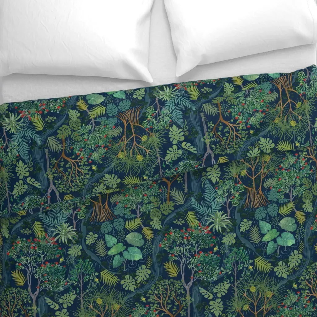 E Malama I Ka Wai Duvet Cover - Teal alternate view