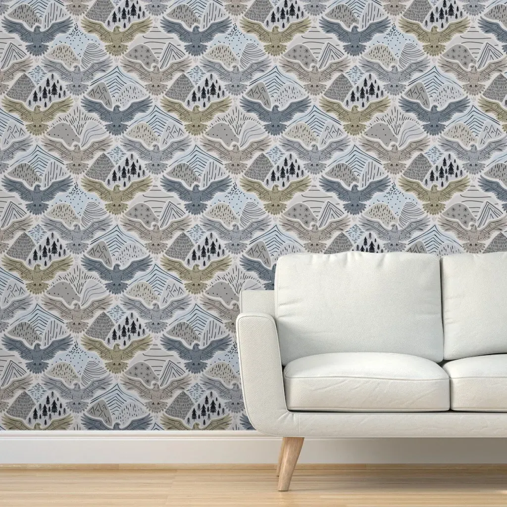 Eagle Flight Large Scale Peel and Stick Wallpaper - Taupe product