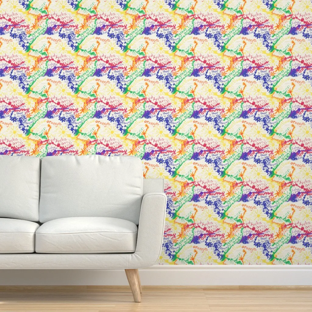 Early Literacy Primary & Secondary Colors Peel and Stick Wallpaper - Yellow product