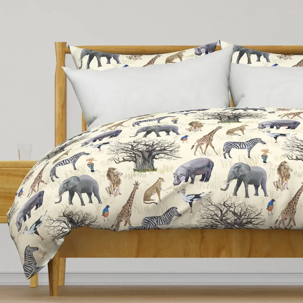 East African Safari Duvet Cover - Beige product