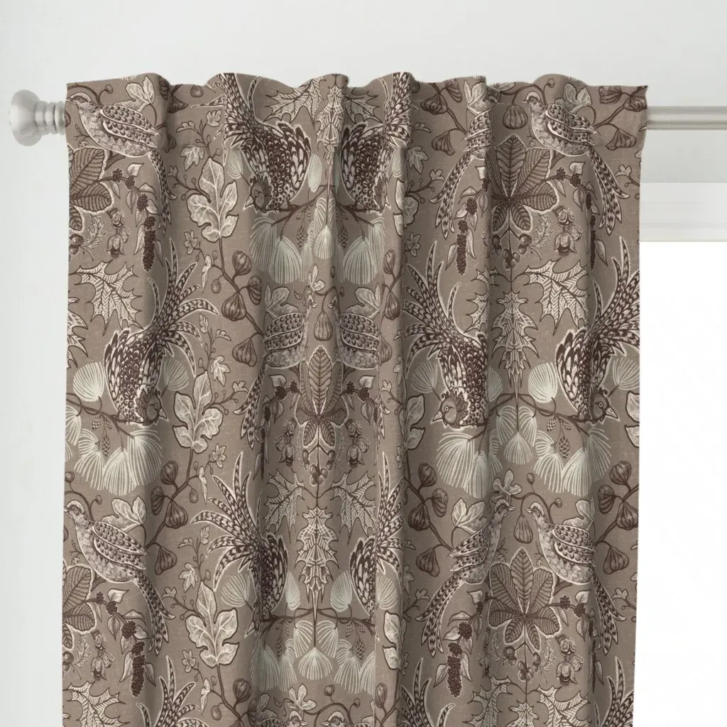 East Fork Fig Curtain Panel - Dark Brown alternate view