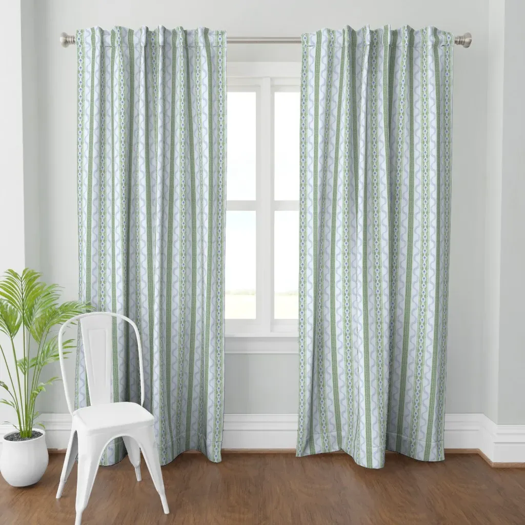 East Fork Ribbon Bluebell Curtain Panel - Sage Green product