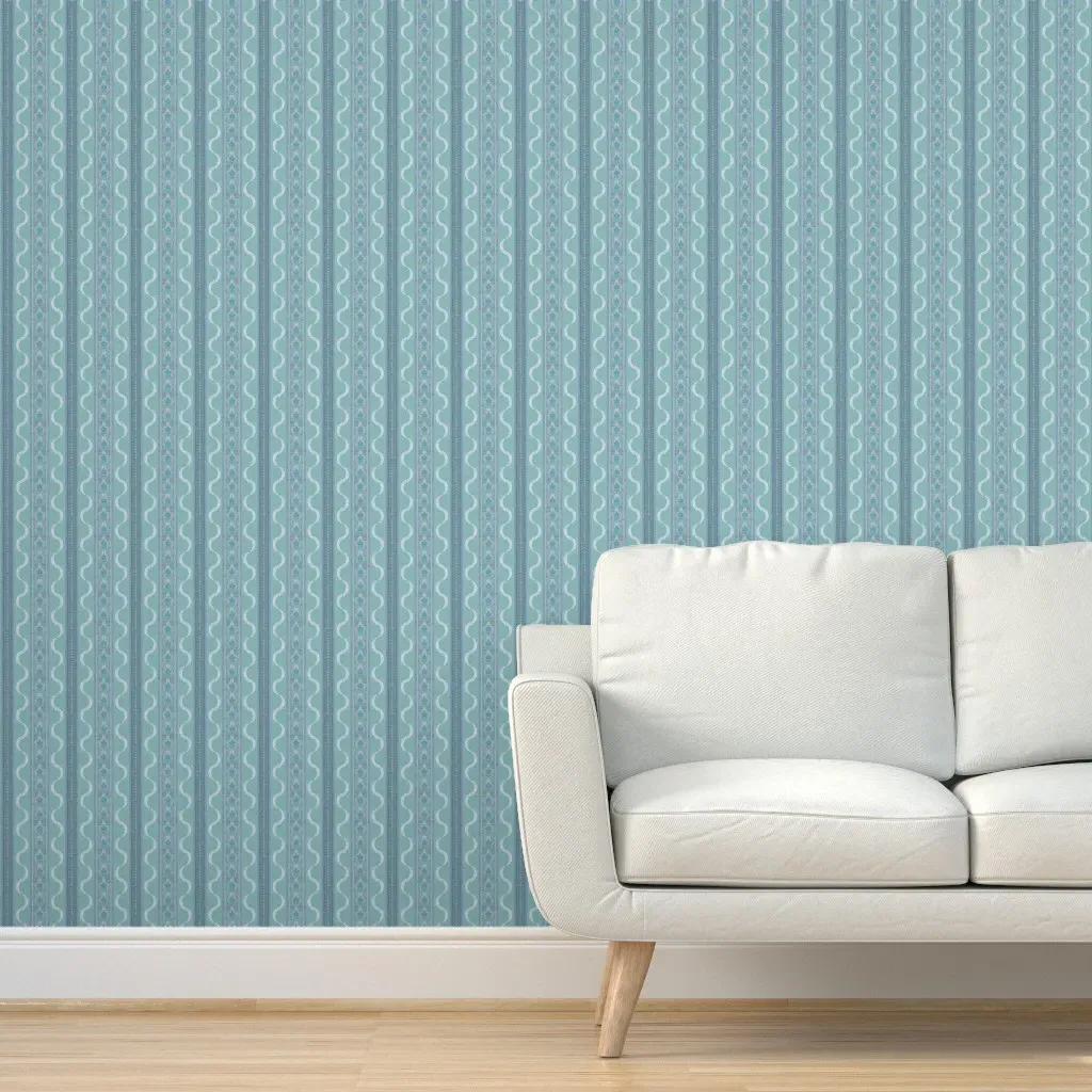 East Fork Ribbon Fjord Peel and Stick Wallpaper - Teal product