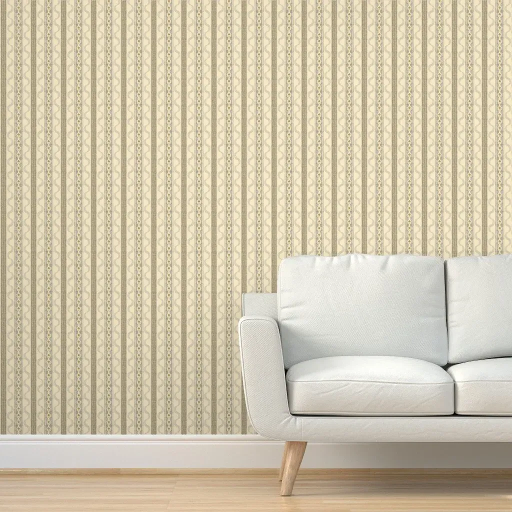 East Fork Ribbon Peel and Stick Wallpaper - Bronze, Lemon product