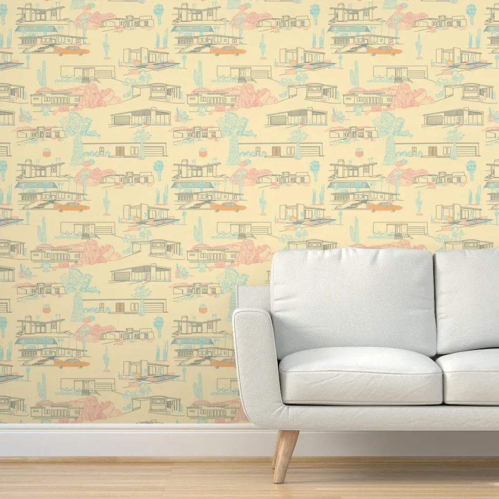 Easy Palm Springs Peel and Stick Wallpaper - Beige product