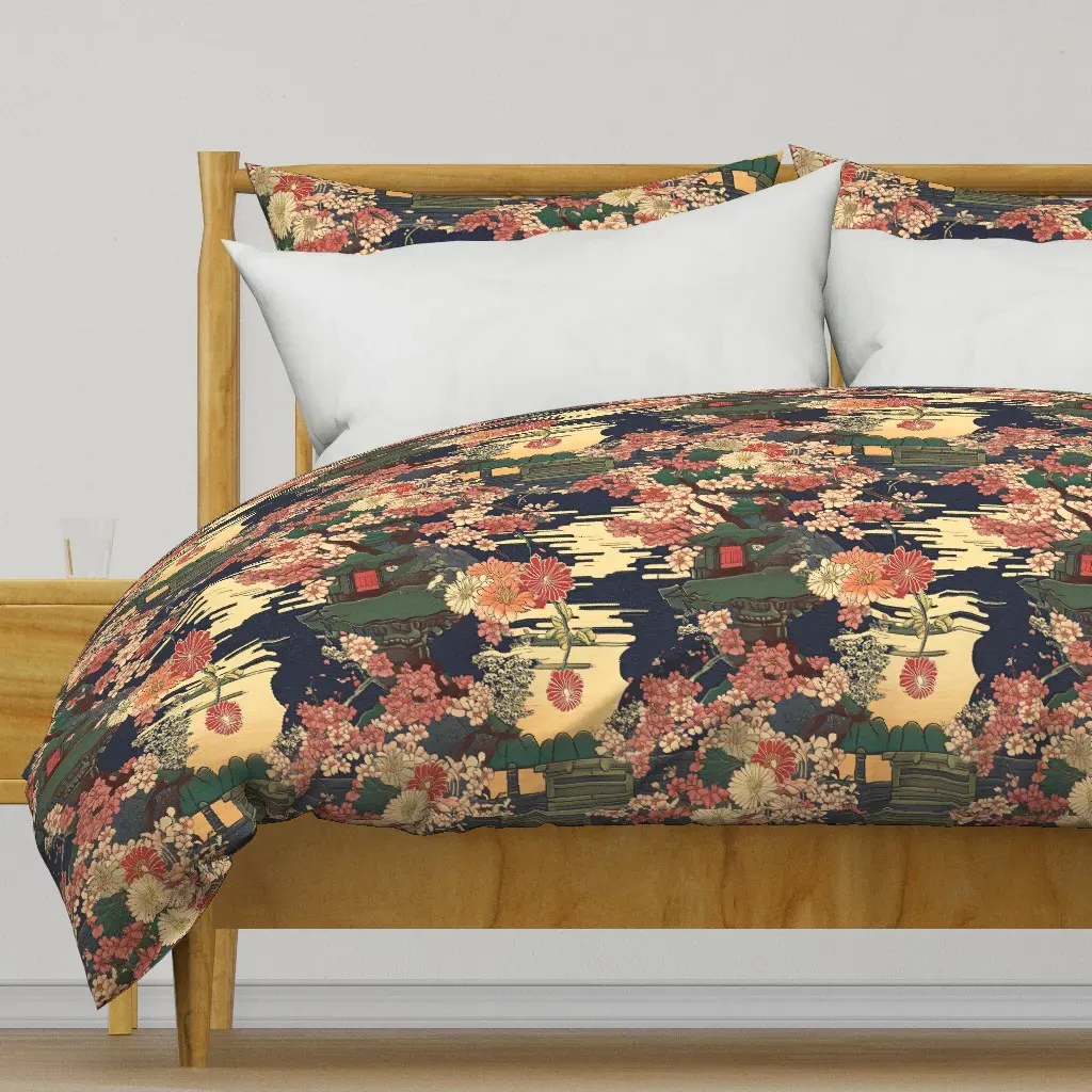 Echoes Of Kyoto Silk-22 Duvet Cover - Pink product