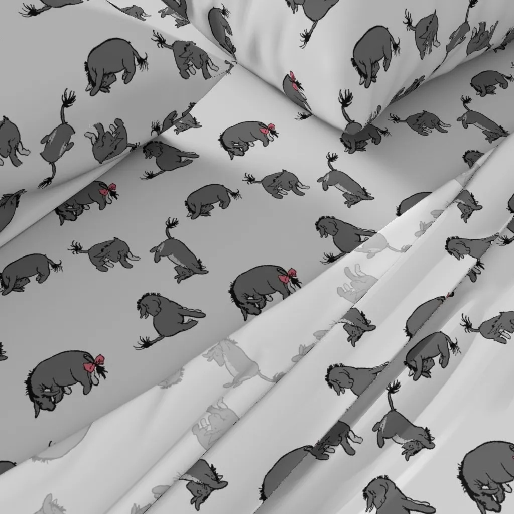 Eeyore By E H Shepard Twin Sheet Set - Gray alternate view