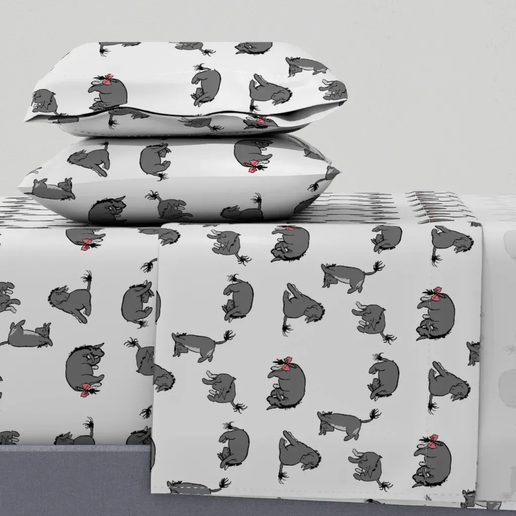 Eeyore By E H Shepard Twin Sheet Set - Gray product