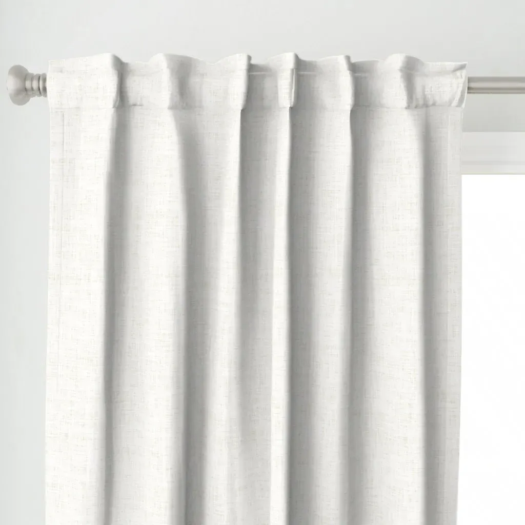 Eggshell Linen Curtain Panel - Off-White alternate view