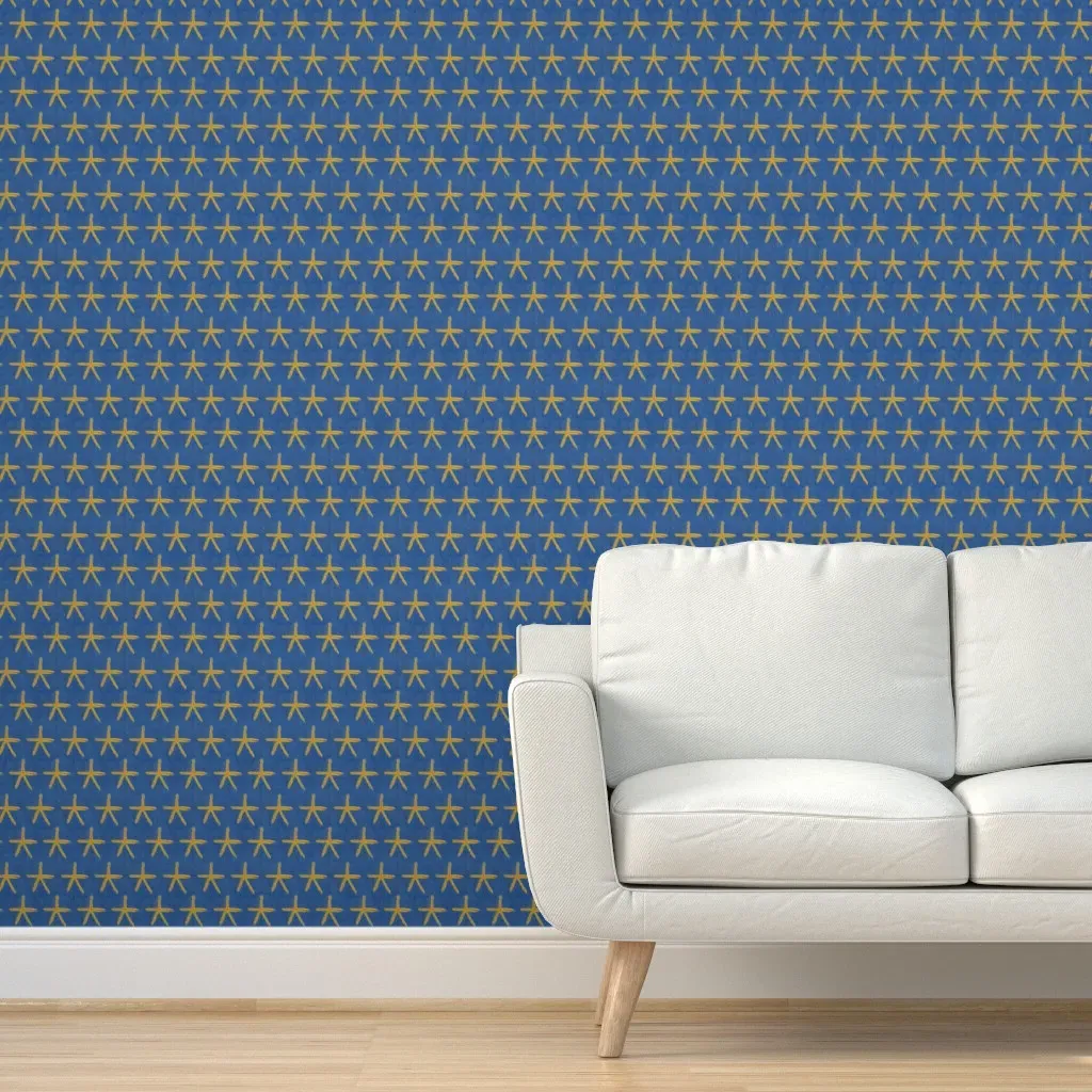 Egyptian Stars Peel and Stick Wallpaper - Blue product