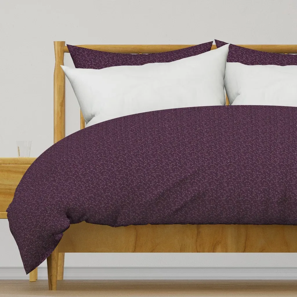 Elderberry Sprig Ditsy Duvet Cover - Dark Purple product