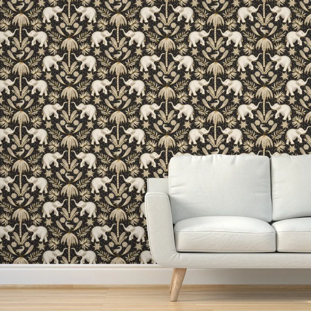 Elephant Love Peel and Stick Wallpaper - Neutral product