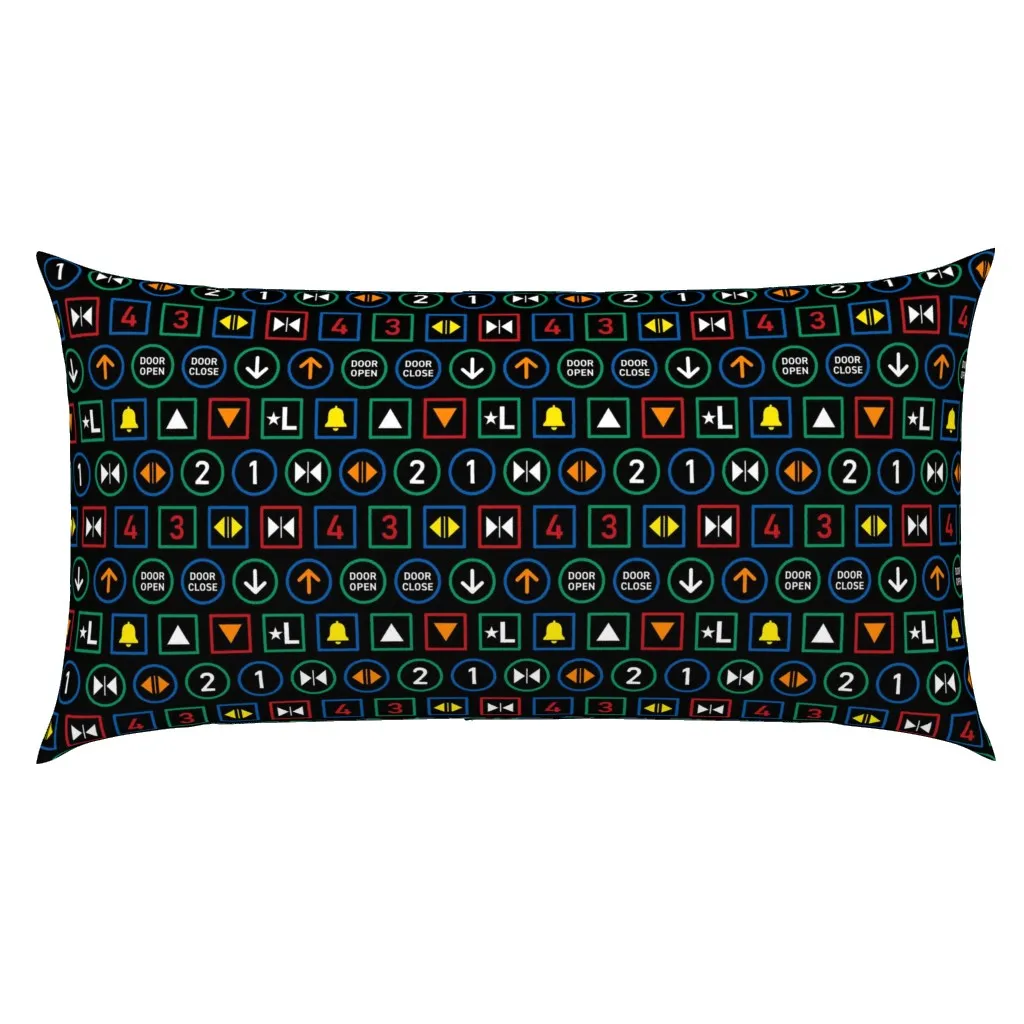 Elevator Button King Pillow Sham - Black product