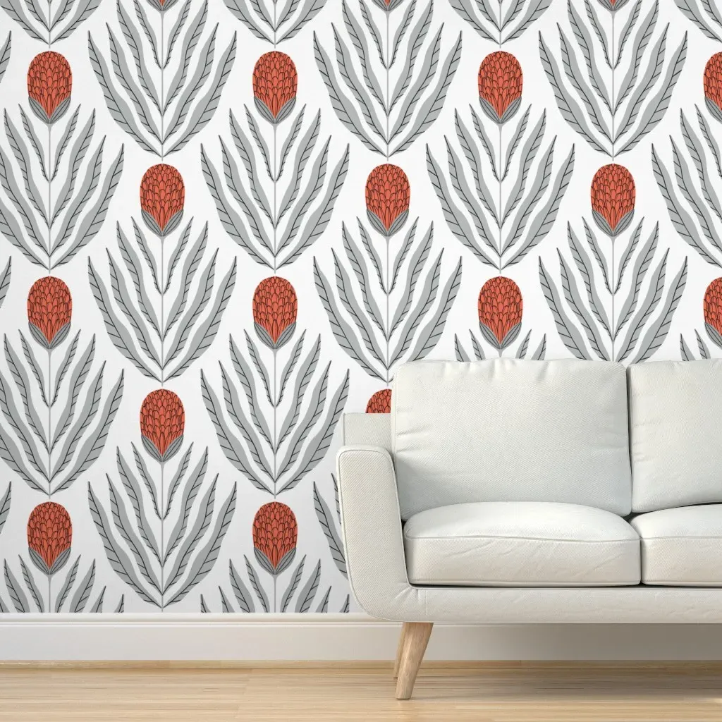 Elian Peel and Stick Wallpaper - Coral product