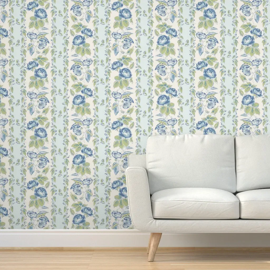 Elinor Rose Peel and Stick Wallpaper - Dusty Blue product
