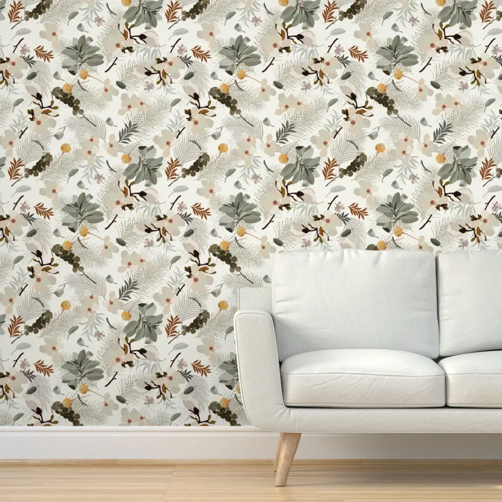 Ella Cream Iveta Abolina Peel and Stick Wallpaper - Cream product