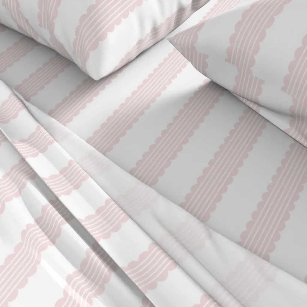 Ella Stripe Ballet Slipper Full Sheet Set - Pink alternate view