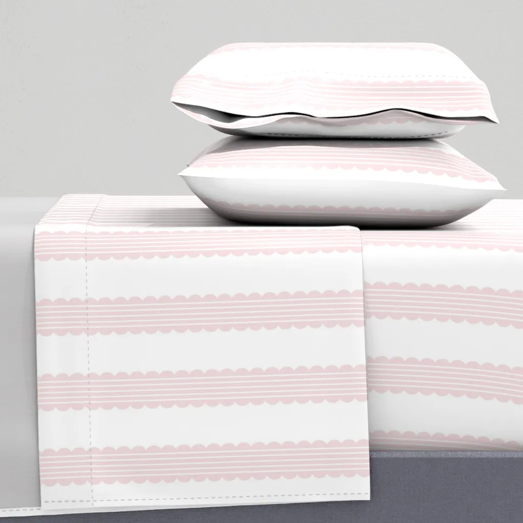 Ella Stripe Ballet Slipper Full Sheet Set - Pink product