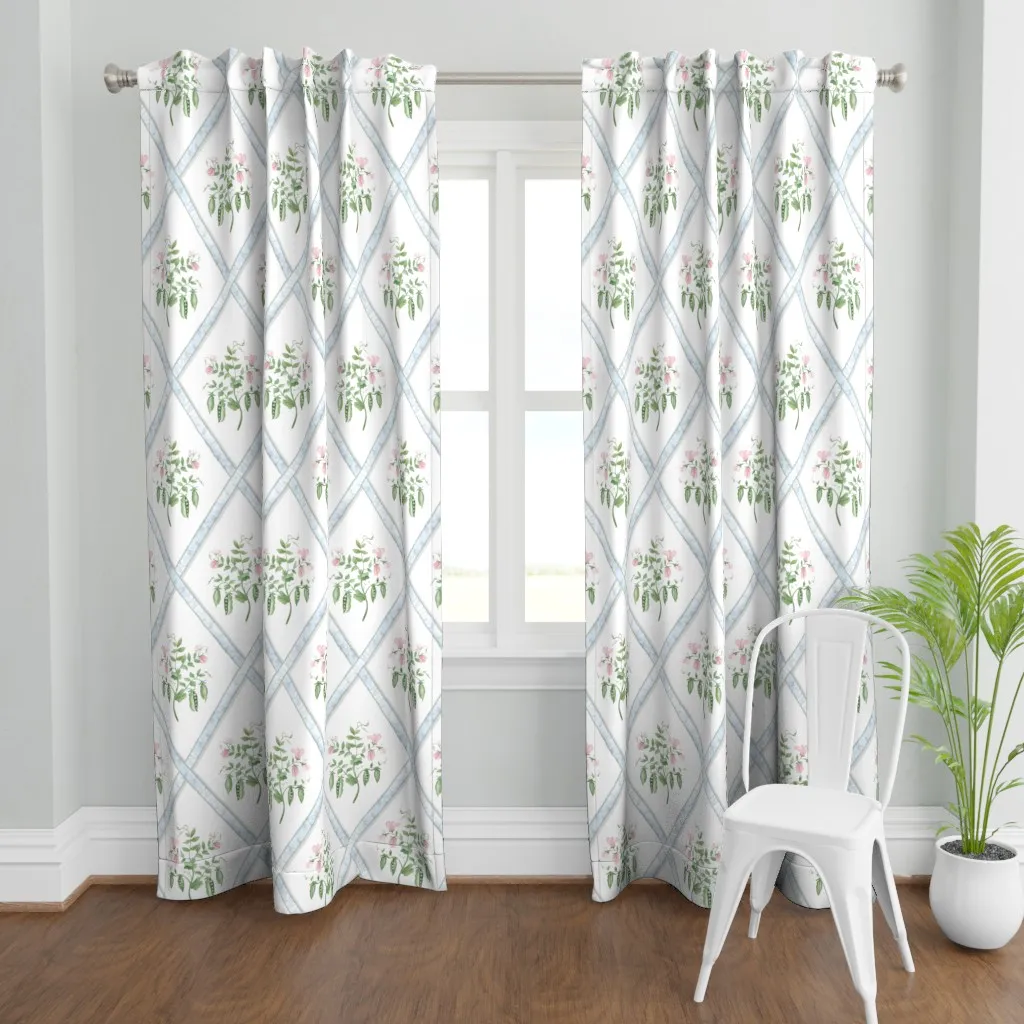 Eloise Custom Curtain Panel - Pale Pink product