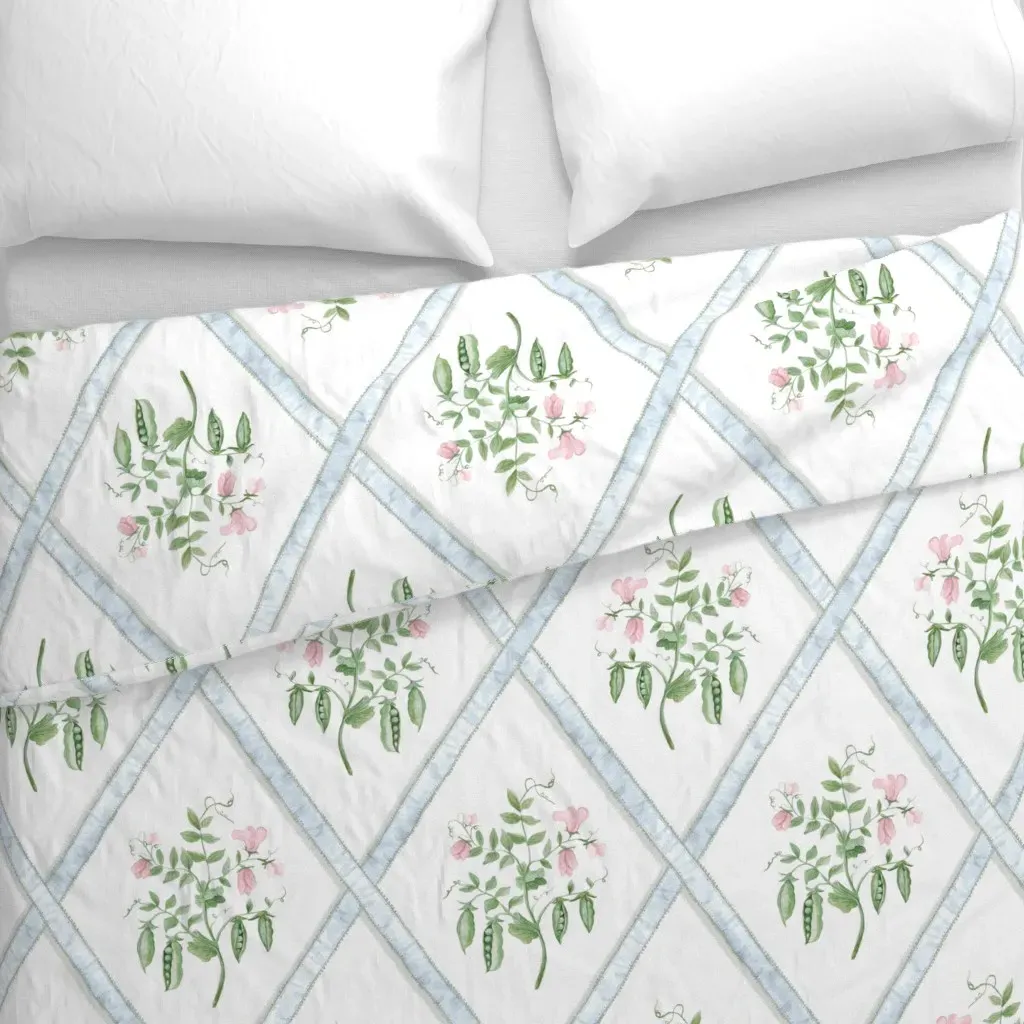 Eloise Custom Duvet Cover - Pink alternate view