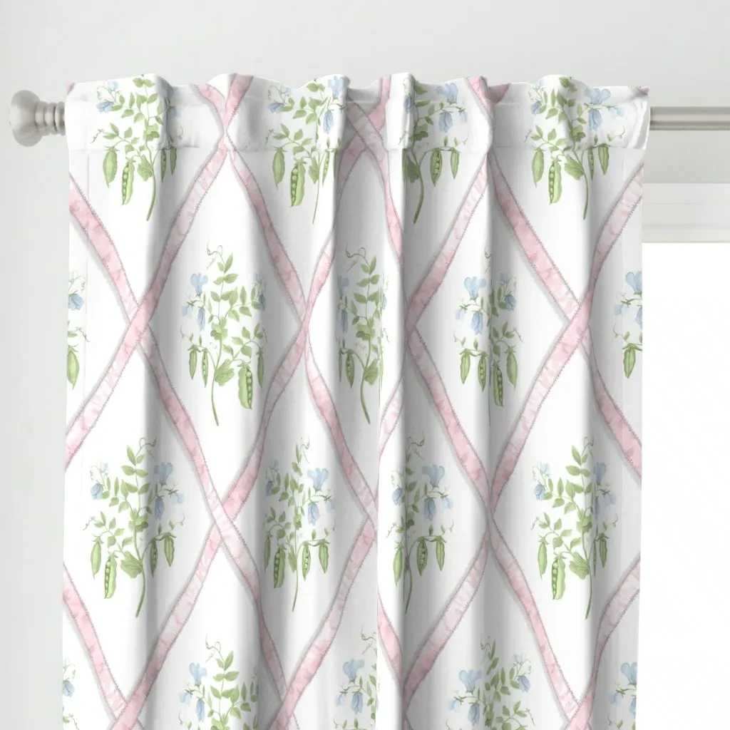 Eloise Custom Gina Curtain Panel - Pink alternate view