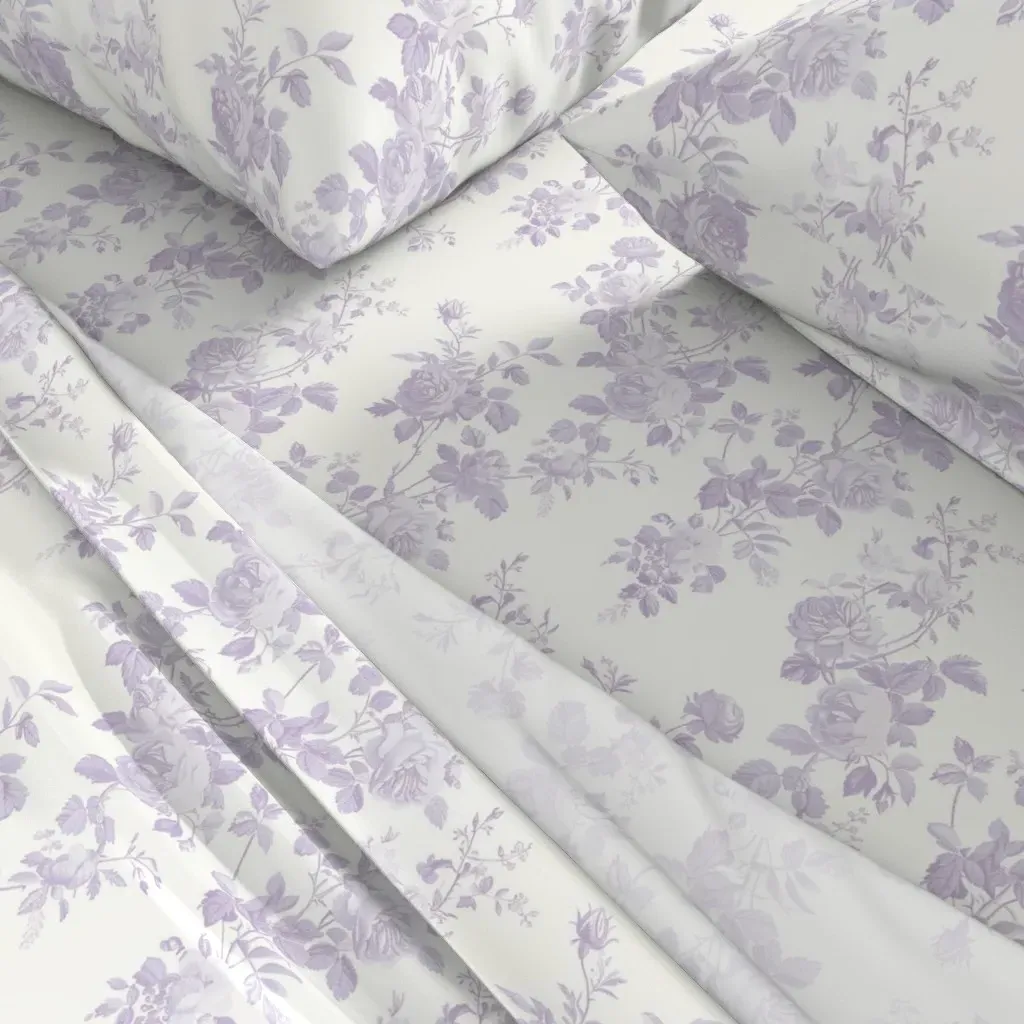 Eloise Floral Twin XL Sheet Set - Lavender alternate view
