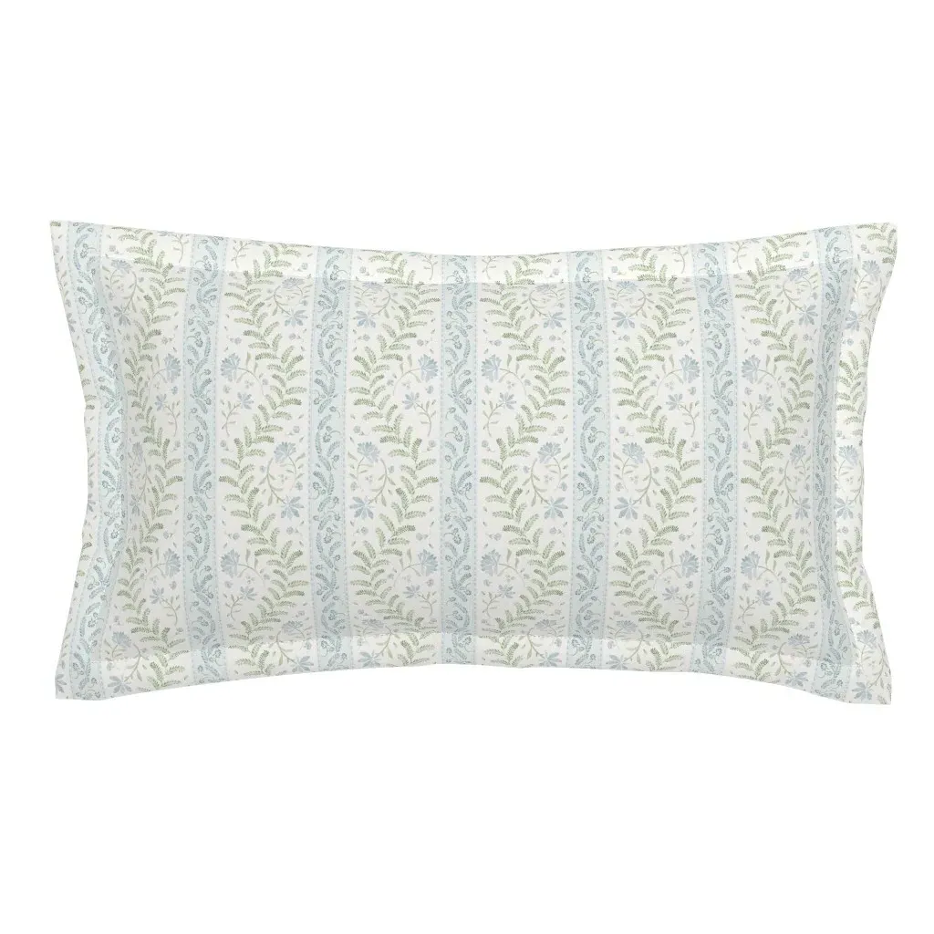 Eloise Grandmillennial Stripes King Pillow Sham - Light Blue product