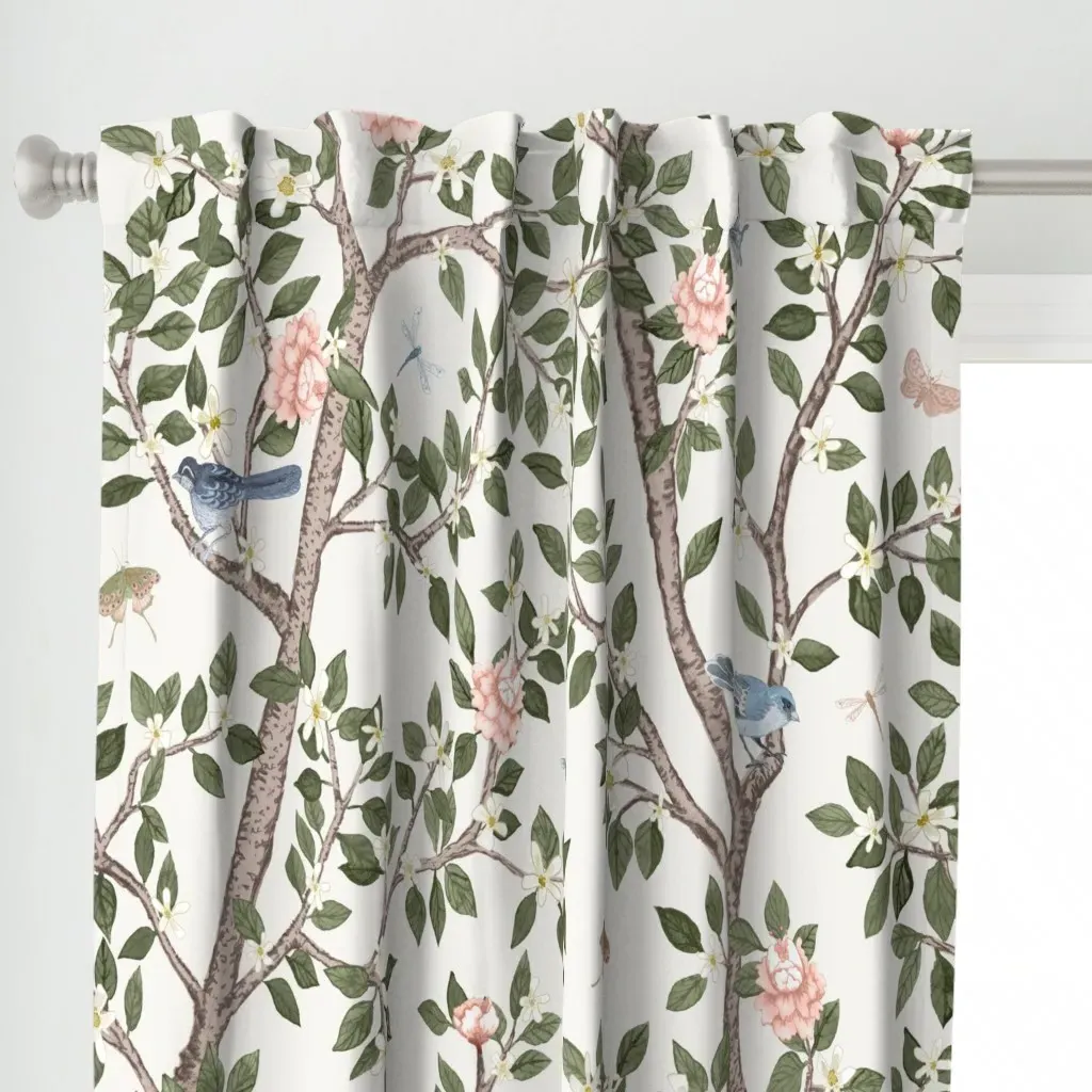 Elsie's Garden Curtain Panel - Pink alternate view