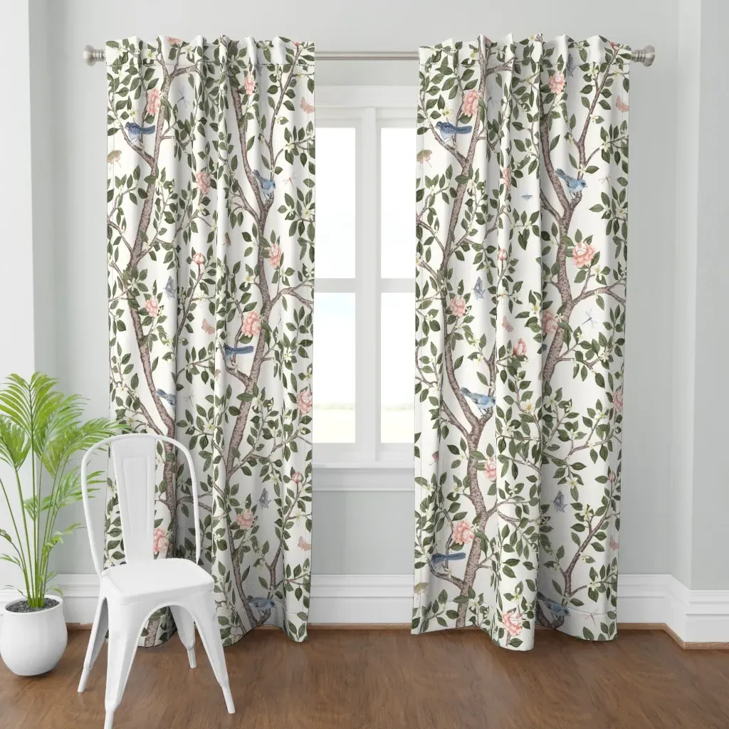 Elsie's Garden Curtain Panel - Pink product