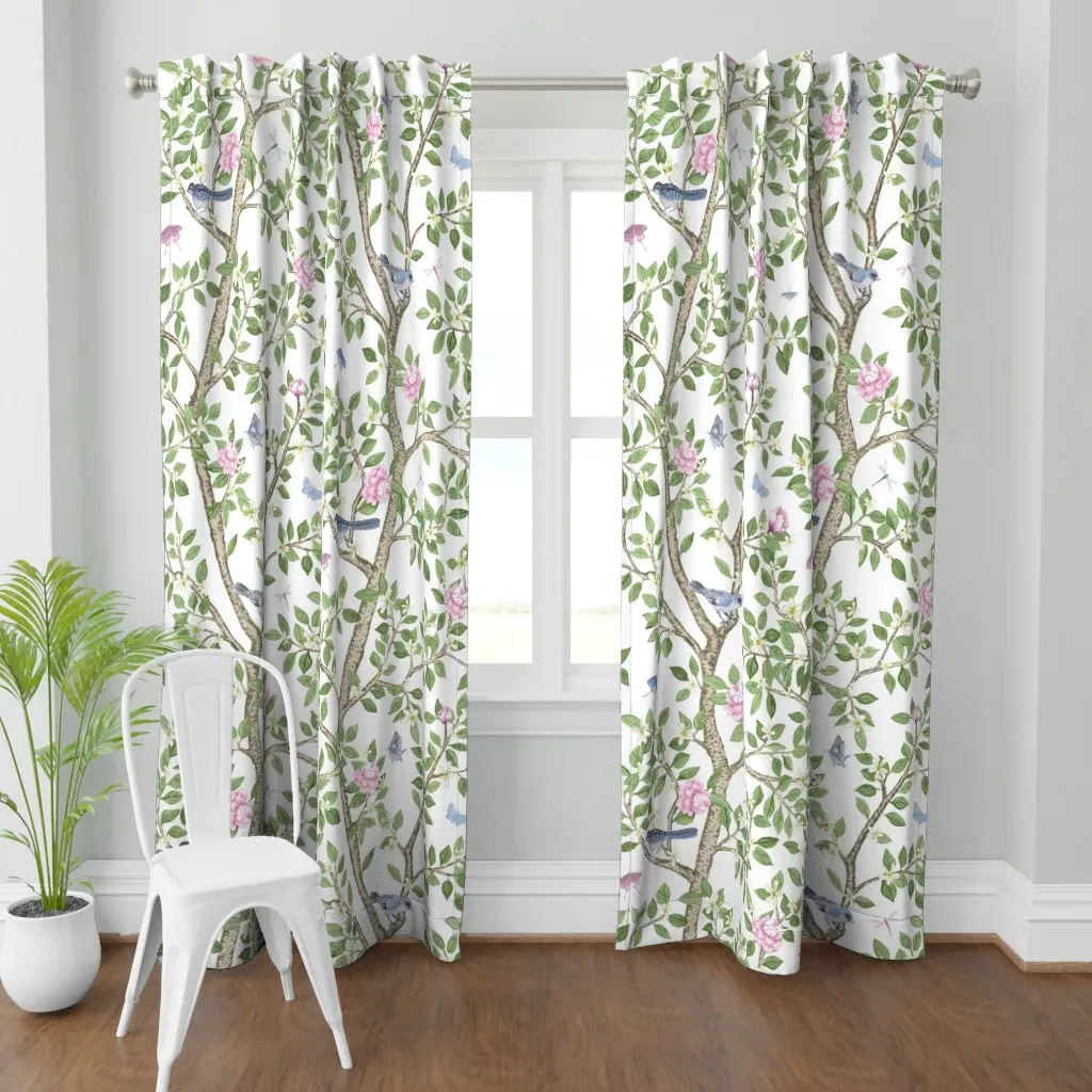 Elsie's Garden Curtain Panel - White product