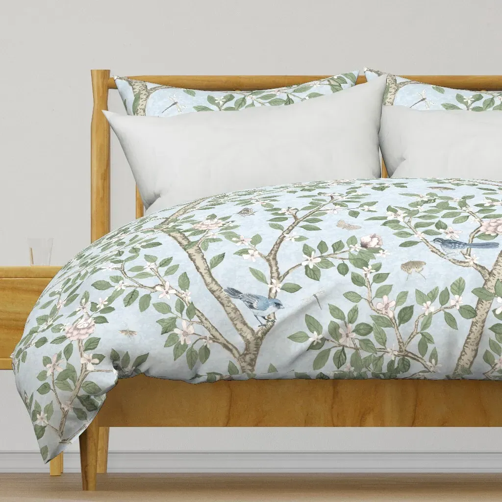 Elsie's Garden Duvet Cover - Light Blue product
