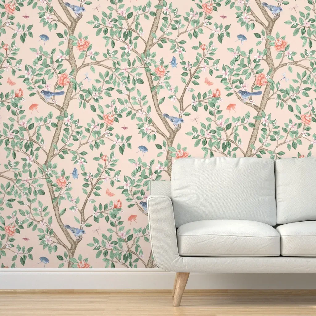 Elsie's Garden Peel and Stick Wallpaper - Green product