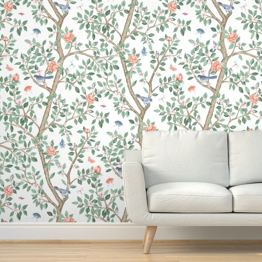 Elsie's Garden Peel and Stick Wallpaper - Green product