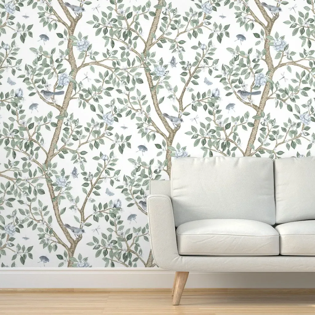 Elsi's Garden Peel and Stick Wallpaper - Green product