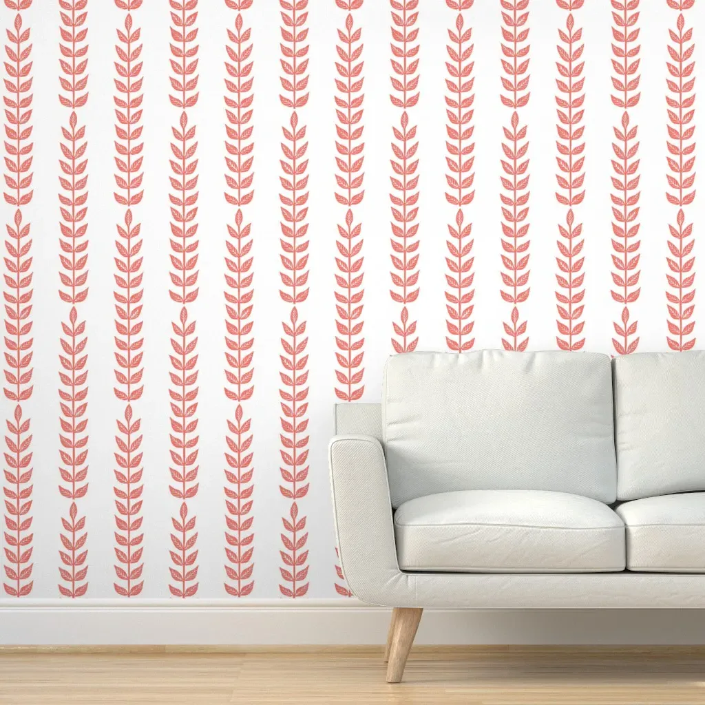 Elton Vine Peel and Stick Wallpaper - Coral product