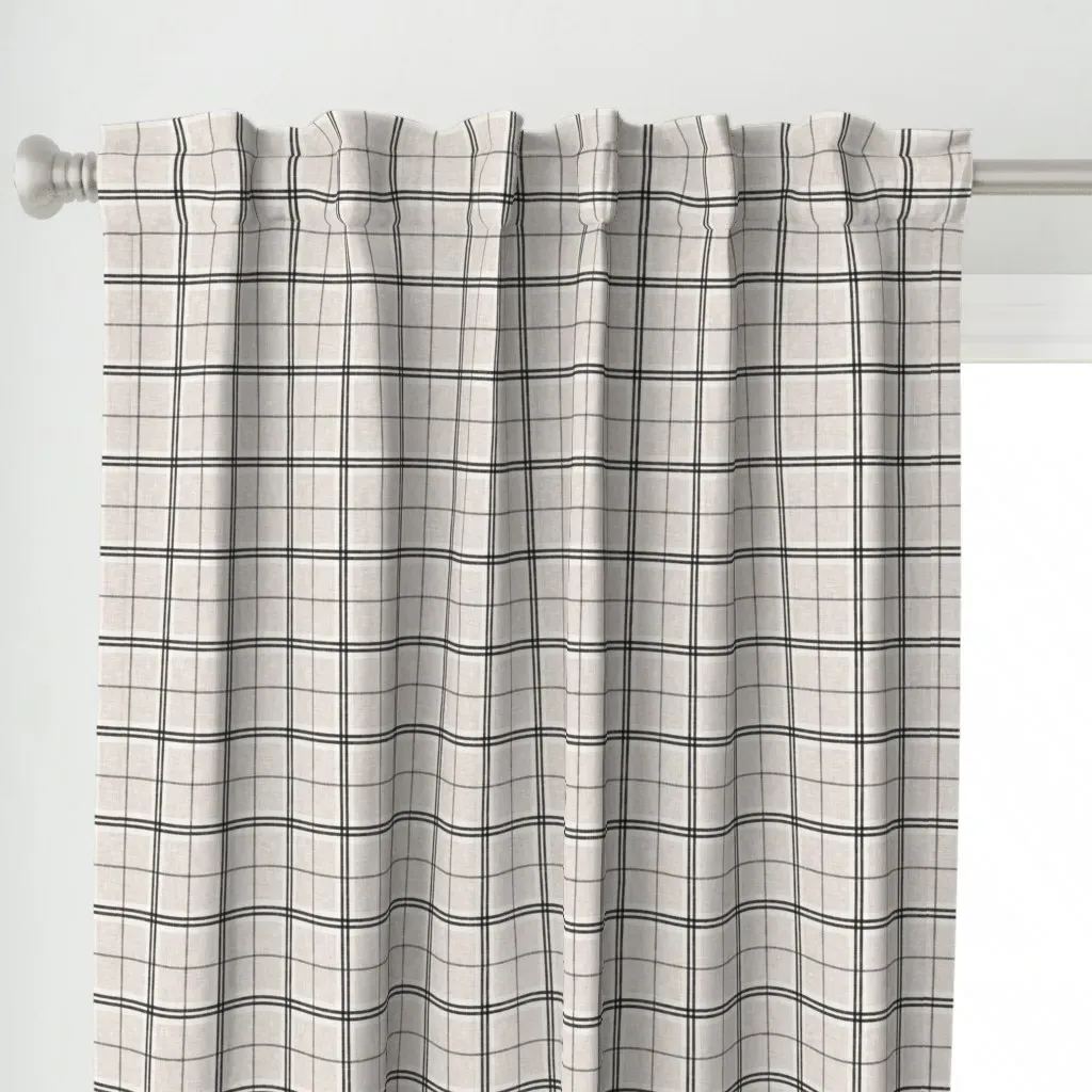 Emerson Small Scale Curtain Panel - Gray alternate view