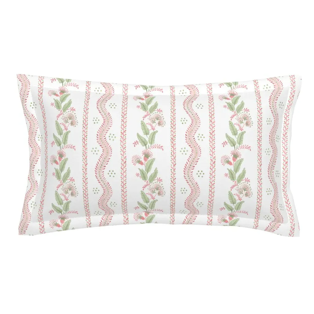 Emma Alexis Fresh Green King Pillow Sham - Pink product