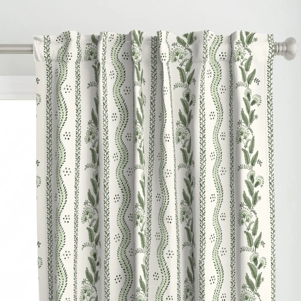 Emma Curtain Panel - Sage Green alternate view