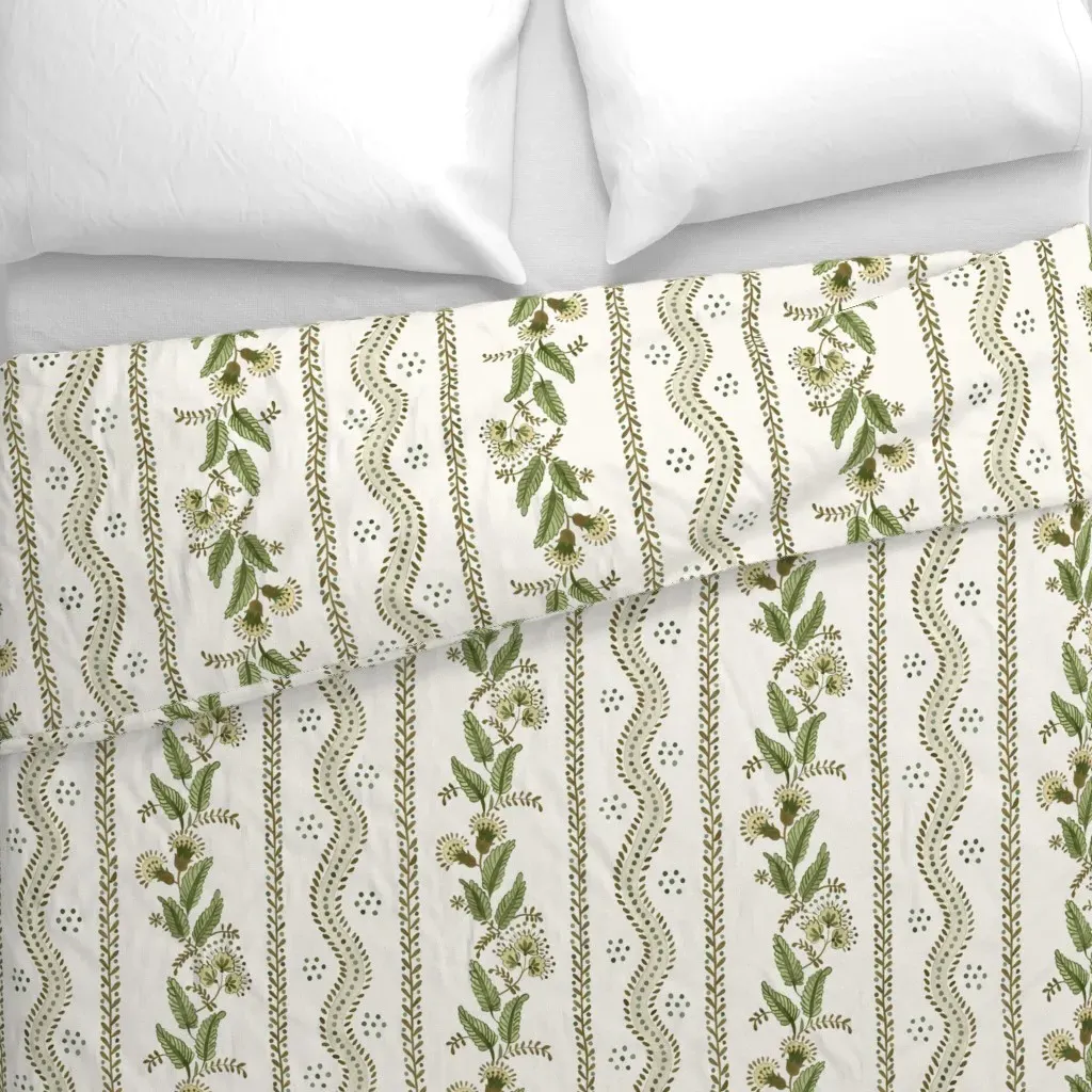 Emma Duvet Cover - Sage Green alternate view